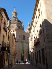 Salamanca Cathedral Through The Side Streets