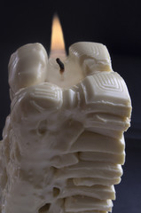 White chocolate candle 