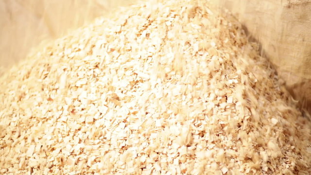 production of wood chips video