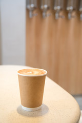 hot coffee in paper cup - 104610423