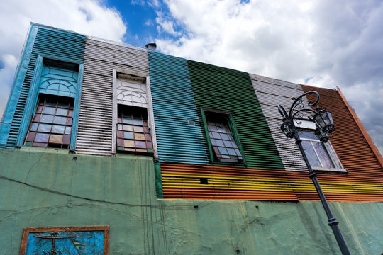 Caminito, a street museum and a traditional alley, La Boca, Buenos Aires, Argentina