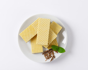 chocolate filled wafers