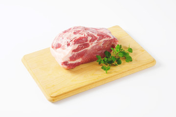 raw pork meat