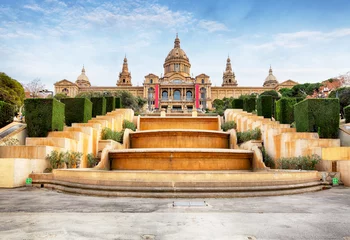 Placa de Espanya - Nationalmuseum in Barcelona, Spanien. © TTstudio