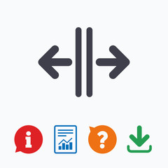 Open the door sign icon. Control in the elevator