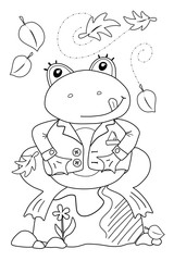 Frosch (Malvorlage)