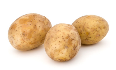 new potato tuber isolated on white background cutout