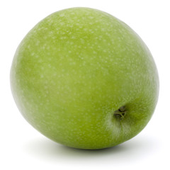 green apple isolated on white background cutout