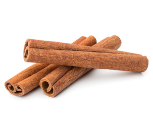 cinnamon stick spice isolated on white background closeup