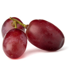 red grape bunch isolated on white background cutout