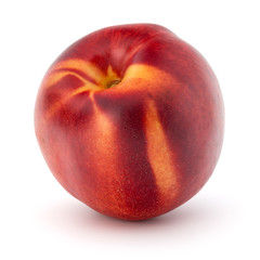 Nectarine fruit isolated on white background close up