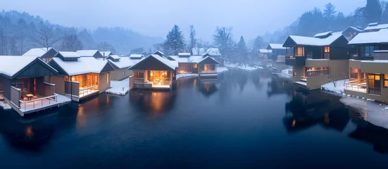 Rolgordijnen Karuizawa in Nagano Japan im Winter © eyetronic