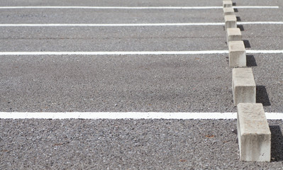 Empty Space in a car parking Lot..