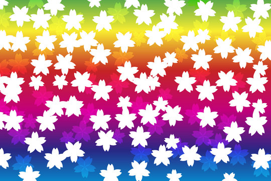 #Background #wallpaper #Vector #Illustration #design #free #free_size #charge_free #colorful #color rainbow,show business,entertainment,party,image 背景素材壁紙,フラワー,桜の花,サクラ,さくら,東洋,日本,入学式,卒業式,,淡い,ぼかし,光,装飾