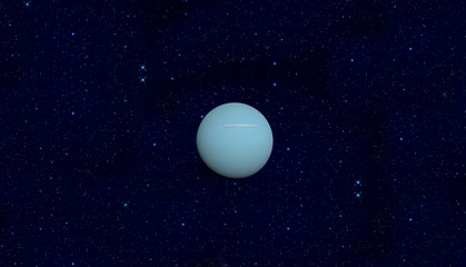 Obraz na płótnie Canvas Planet Uranus on Outer Space