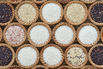  Collection of Thai's premium rice background
