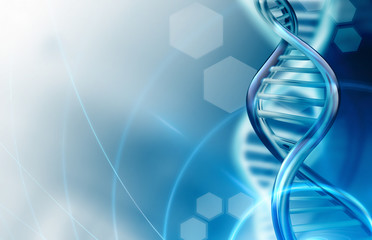 DNA strands background