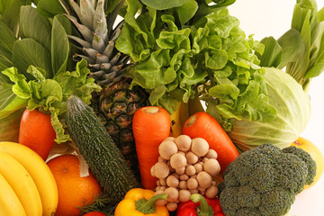 新鮮な野菜と果物