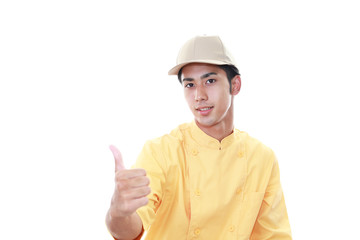 笑顔のウェイター