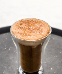cappuccino with caramelized foam