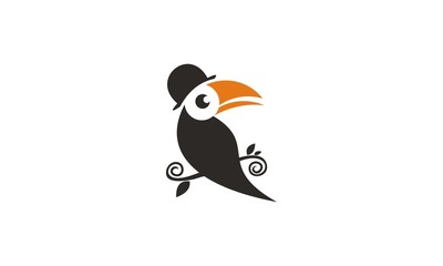 Hornbill Bird Character Logo