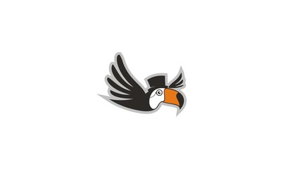 Hornbill Bird Character Logo