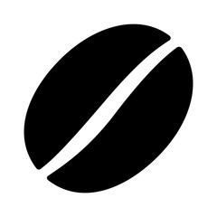 Coffee bean / seed flat icon for food apps and websites