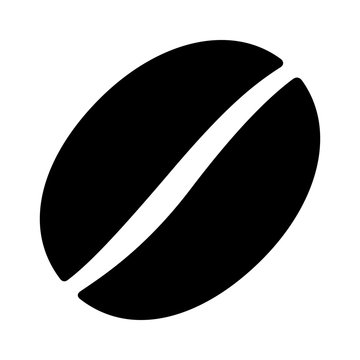 Coffee bean / seed flat icon for food apps and websites