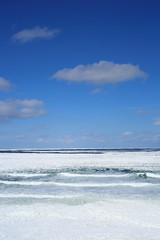 能取岬の流氷