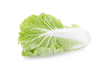 fresh chinese cabbage on a white background