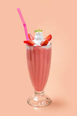 Milkshake in high glass