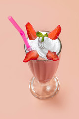 Milkshake in high glass