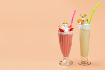 Milkshake in high glass