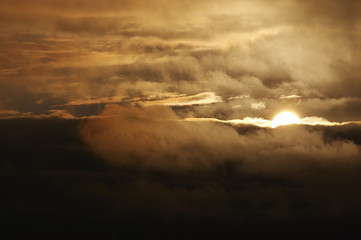 Clouds at sunset