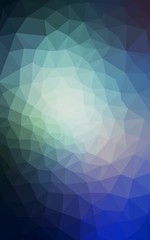 Blue polygonal design pattern, which consist of triangles and gradient in origami style.