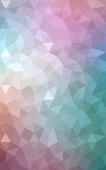 Fototapeta premium Multicolor red, green polygonal design pattern, which consist of triangles and gradient in origami style.
