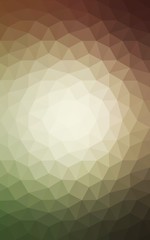 Multicolor red, green polygonal design pattern, which consist of triangles and gradient in origami style.