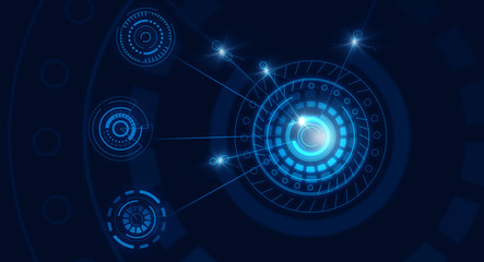 High technology blue background