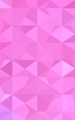 Pink polygonal design pattern, which consist of triangles and gradient in origami style.