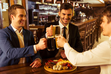 Businessmen in pub