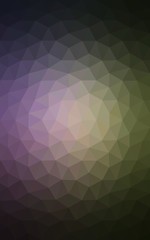 Multicolor dark pink, green polygonal design pattern, which consist of triangles and gradient in origami style.