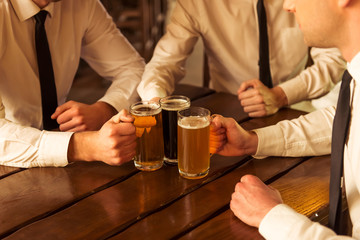 Businessmen in pub