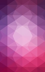 Obraz premium Multicolor purple, pink polygonal design pattern, which consist of triangles and gradient in origami style.
