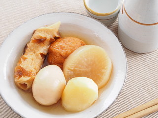 おでんと日本酒
