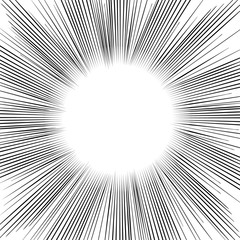 Radial Speed Lines graphic effects.