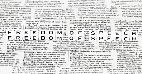 Obraz premium Freedom of speech