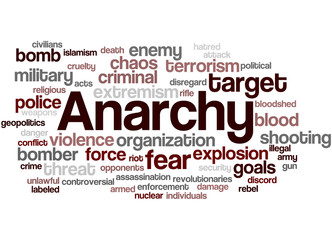 Fototapeta premium Anarchy, word cloud concept 2