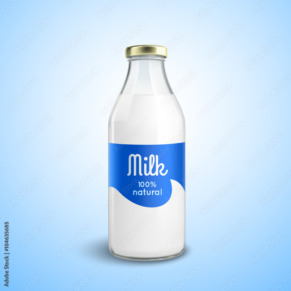 Poster Closed Bottle Of Milk 