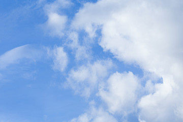 cloud on blue sky background