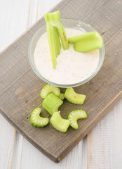raw chopped celery
